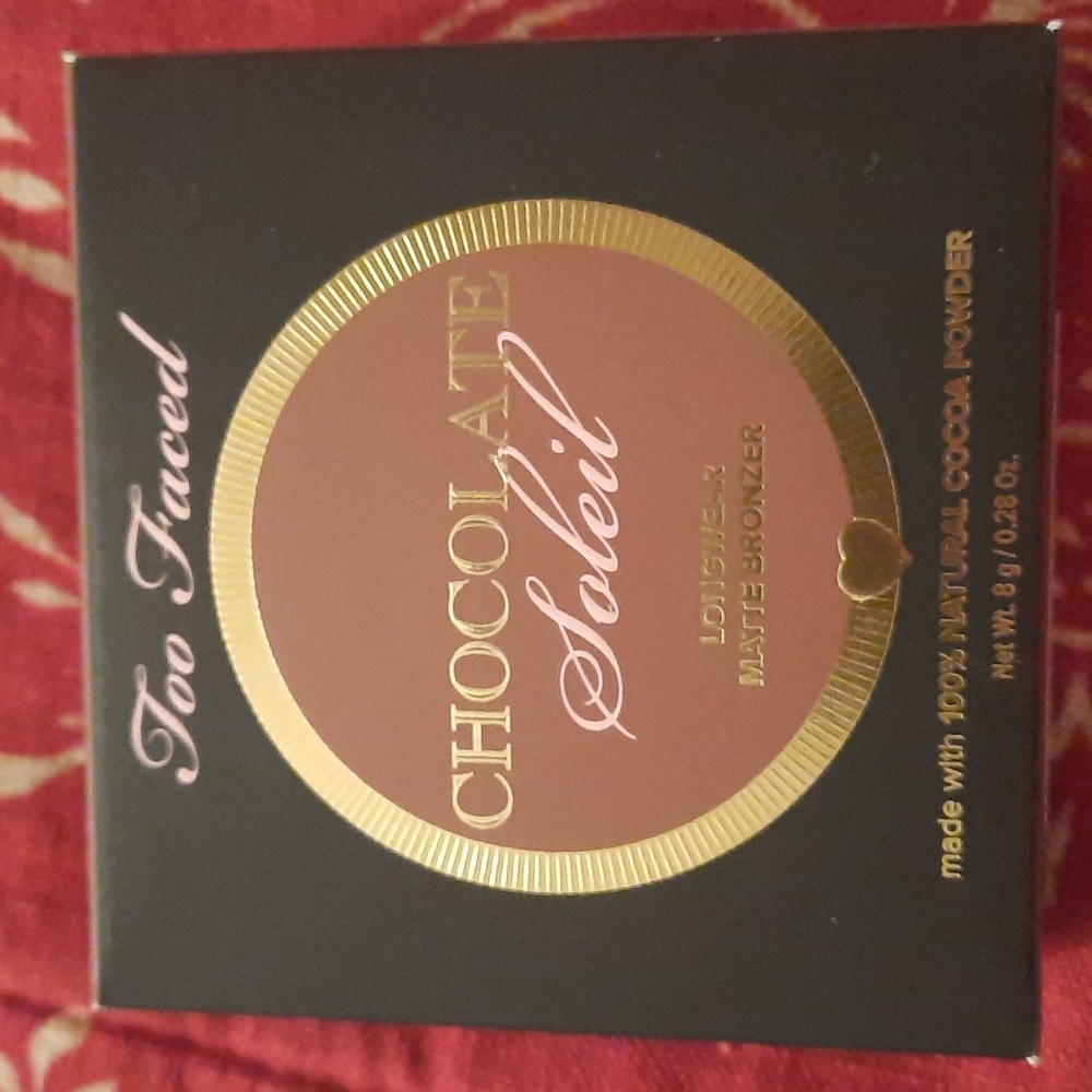New in Box Too Faced Chocolate Soleil Bronzer, shade Matte
